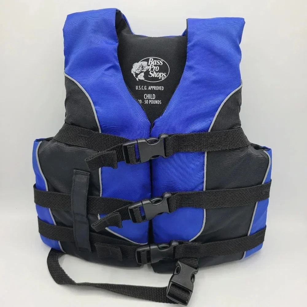 Bass Pro Shops Child Life Vest  30-50 Lbs Ski Jacket Flotation Aid Type III PFD